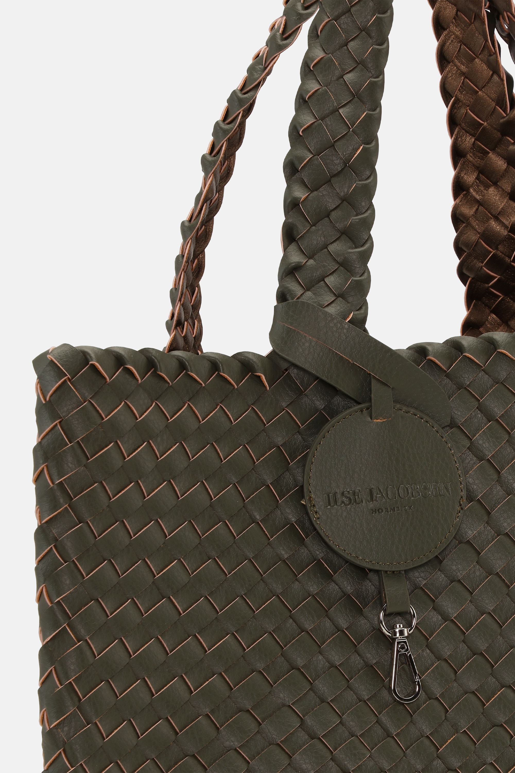 Tote Bag Flettet - Army Olive Leaf